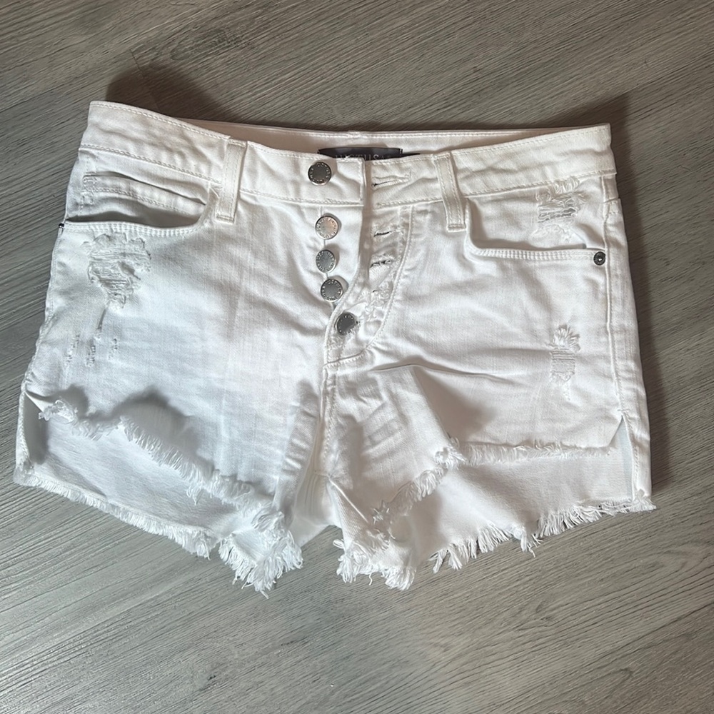 White Jean Shorts size small